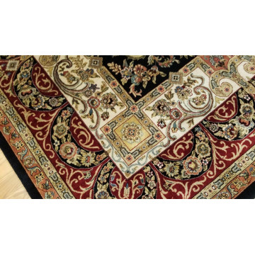 9 x 12 Black fine Quality Hand Knotted Wool Oriental Rug 501662 Montaage Inc. image 8