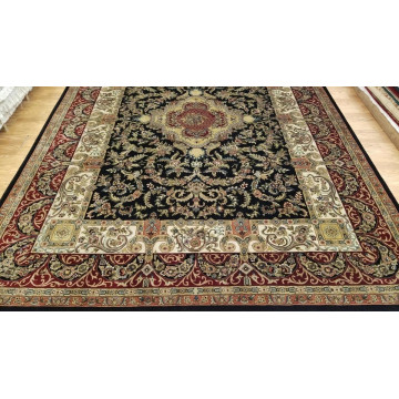 9 x 12 Black fine Quality Hand Knotted Wool Oriental Rug 501662 Montaage Inc. image 3
