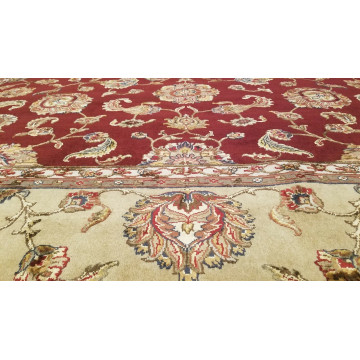 9 x 12 Red Very Beautiful Wool & Silk hand Knotted Wool Oriental Rug 501730 Montaage Inc. image 14
