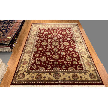 9 x 12 Red Very Beautiful Wool & Silk hand Knotted Wool Oriental Rug 501730 Montaage Inc. image 16