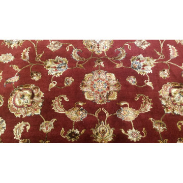 9 x 12 Red Very Beautiful Wool & Silk hand Knotted Wool Oriental Rug 501730 Montaage Inc. image 5