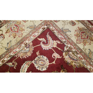 9 x 12 Red Very Beautiful Wool & Silk hand Knotted Wool Oriental Rug 501730 Montaage Inc. image 6