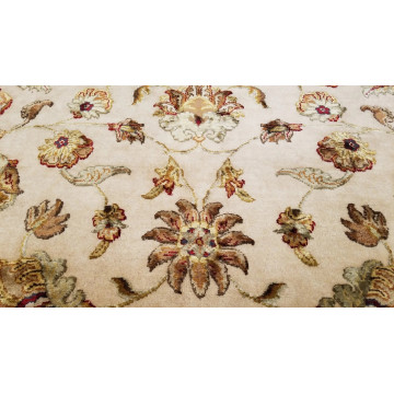 8 x 10 Indo Agra Hand spawned Wool & Silk Hand Knotted Oriental Rug 501733 Montaage Inc. image 5
