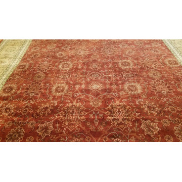8 x 10 Very Fine All Over Rusty Red Hand Knotted Wool Oriental Rug 541692 Montaage Inc. image 2