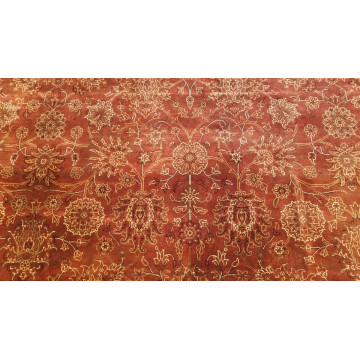 8 x 10 Very Fine All Over Rusty Red Hand Knotted Wool Oriental Rug 541692 Montaage Inc. image 3