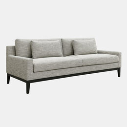 Wood, 3-seater Bolstered Sofa, Tan/black 16724-01 Montaage Inc. image 2