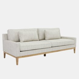 Wood, 3-seater Bolstered Sofa, Beige 16724-02 Montaage Inc. image 3