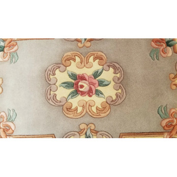 2 x 3 Taupe Hand Woven French Aubusson 90L Wool 415445
415582 Montaage Inc. image 2