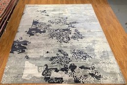8 x 10 Hand Knotted 100% Bamboo silk Area Rug A150 Montaage Inc. image 1