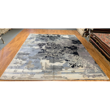 8 x 10 Hand Knotted 100% Bamboo silk Area Rug A150 Montaage Inc. image 1