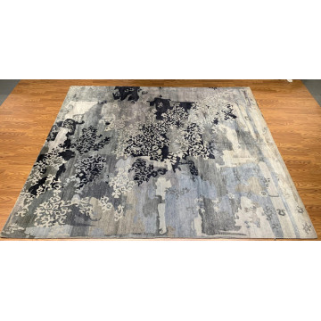 8 x 10 Hand Knotted 100% Bamboo silk Area Rug A150 Montaage Inc. image 3