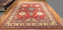 9 x 12 Hand Knotted 100% Wool Area Rug A164-7 Montaage Inc. image 3