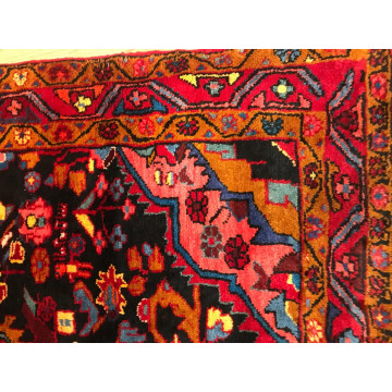 4.10 x 6.11 Vintage Tribal 100% Wool Hand Knotted Vegetable Dye Area Rug FBJ2003 Montaage Inc. image 5