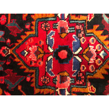 4.10 x 6.11 Vintage Tribal 100% Wool Hand Knotted Vegetable Dye Area Rug FBJ2003 Montaage Inc. image 6