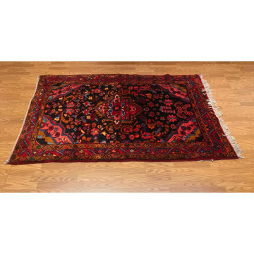 4.10 x 6.11 Vintage Tribal 100% Wool Hand Knotted Vegetable Dye Area Rug FBJ2003 Montaage Inc. image 2