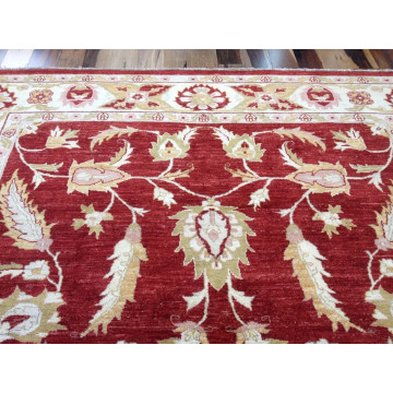 8 x 10 Pakistan Peshavar Veg Dye Hand Knotted Oriental Rug KH Montaage Inc. image 7