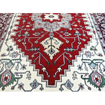 6 x 9 Indo Heriz Hand Knotted Oriental Rug Wool KH Montaage Inc. image 6