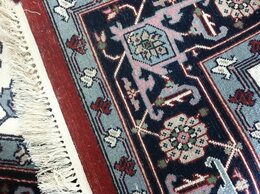 6 x 9 Indo Heriz Hand Knotted Oriental Rug Wool KH Montaage Inc. image 7