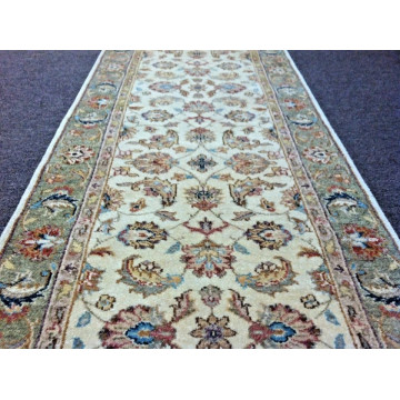 2.6 x 18 Pak Peshavar Runner  Vegetable dye  Wool Hand Knotted Rug KH Montaage Inc. image 3