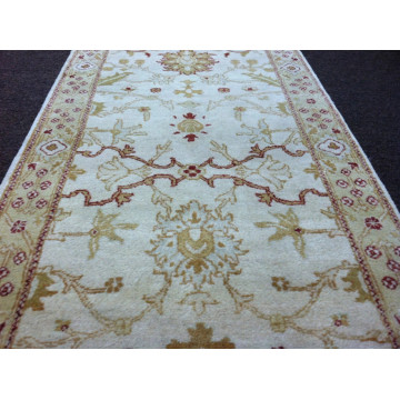 2.7 x 13 Indo Oushak Runner Vegetable dye  Wool Hand Knotted Rug KH Montaage Inc. image 4