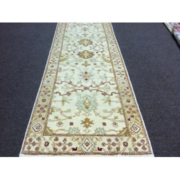 2.7 x 13 Indo Oushak Runner Vegetable dye  Wool Hand Knotted Rug KH Montaage Inc. image 1