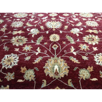 8 x 10 Fine Quality Indo Peshavar Hand Knotted Oriental Rug Wool KH Montaage Inc. image 4