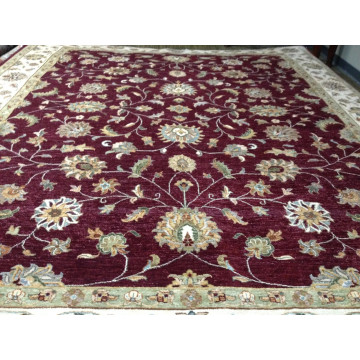 8 x 10 Fine Quality Indo Peshavar Hand Knotted Oriental Rug Wool KH Montaage Inc. image 1