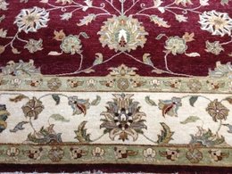 8 x 10 Fine Quality Indo Peshavar Hand Knotted Oriental Rug Wool KH Montaage Inc. image 3