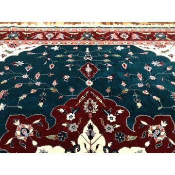 12 x 15 Green Very Fine Sino Hand Knotted Wool Oriental Rug KH Montaage Inc. image 7