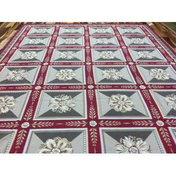 9' X 12' Hand Made English Aubusson Savonnerie Design Needle point wool Area rug KH Montaage Inc. image 1