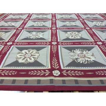 9' X 12' Hand Made English Aubusson Savonnerie Design Needle point wool Area rug KH Montaage Inc. image 2