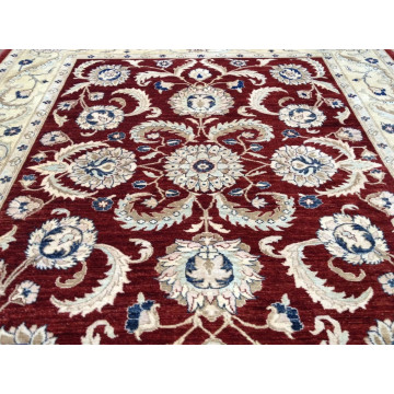 Pakistan Peshawar 8x10 Hand Knotted Wool Rug Vegetable Dye Oriental Area Carpet