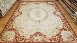 9 x 12 Hand woven French Aubusson Tapestry 100% wool Area rug Mo10002 Montaage Inc. image 1