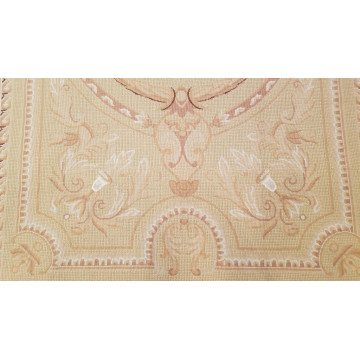 6 x 9 Hand woven French Needlepoint Portuguese Aubusson 100% wool Area rug Mon-200022 Montaage Inc. image 6