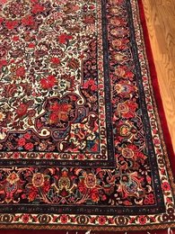 7.4 x 11.2 Vintage 100% Wool Hand Knotted Area Rug Mon20014 Montaage Inc. image 4