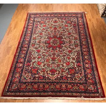 7.4 x 11.2 Vintage 100% Wool Hand Knotted Area Rug Mon20014 Montaage Inc. image 1