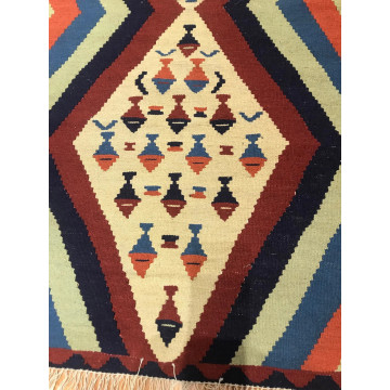 3 x 5 Kilim 100% Wool Hand Knotted Area Rug