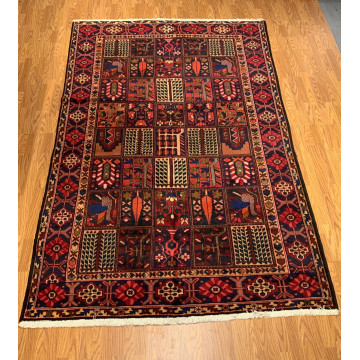 6.8 x 10.2Vintage Hand Knotted 100% Wool Vegetable Dye Area Rug T50039 Montaage Inc. image 1