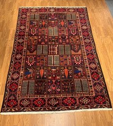 6.8 x 10.2Vintage Hand Knotted 100% Wool Vegetable Dye Area Rug T50039 Montaage Inc. image 4