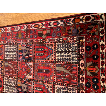 6.11 x10.1  Vintage Hand Knotted 100% Wool Vegetable Dye Area Rug TB0041 Montaage Inc. image 6