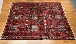 6.11 x10.1  Vintage Hand Knotted 100% Wool Vegetable Dye Area Rug TB0041 Montaage Inc. image 3