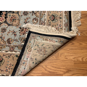 8 x 10 New Hand Knotted Wool & Silk Area Rug TR00153 Montaage Inc. image 4