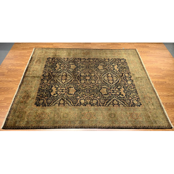 8 x 10 Indo Agra New Hand Knotted 100% Wool Area Rug Vegetable Dye TR00157 Montaage Inc. image 3
