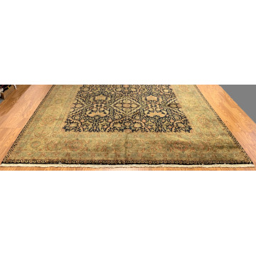8 x 10 Indo Agra New Hand Knotted 100% Wool Area Rug Vegetable Dye TR00157 Montaage Inc. image 1