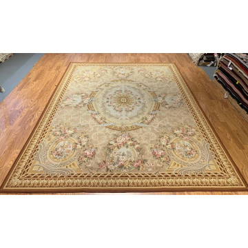 8 x 10 Needle Point 100% Wool Hand Knotted Area Rug TR00158 Montaage Inc. image 1