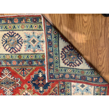 8 x 10 Kazak Hand Knotted 100% Wool Area Rug TR00159 Montaage Inc. image 7