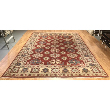 8 x 10 Kazak Hand Knotted 100% Wool Area Rug TR00174 Montaage Inc. image 4