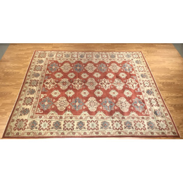 8 x 10 Kazak Hand Knotted 100% Wool Area Rug TR00174 Montaage Inc. image 5