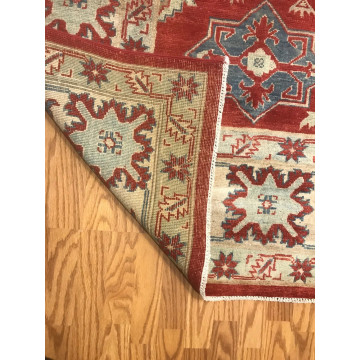 8 x 10 Kazak Hand Knotted 100% Wool Area Rug TR00174 Montaage Inc. image 2
