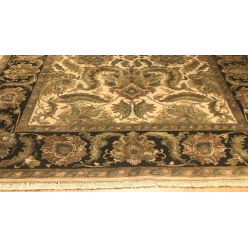 8 x 10 Indo Agra Hand spawned Wool Hand Knotted Oriental Rug TR00175 Montaage Inc. image 4